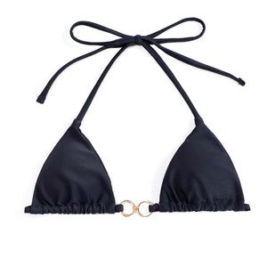 Ring Linked Micro Triangle Bikini Top